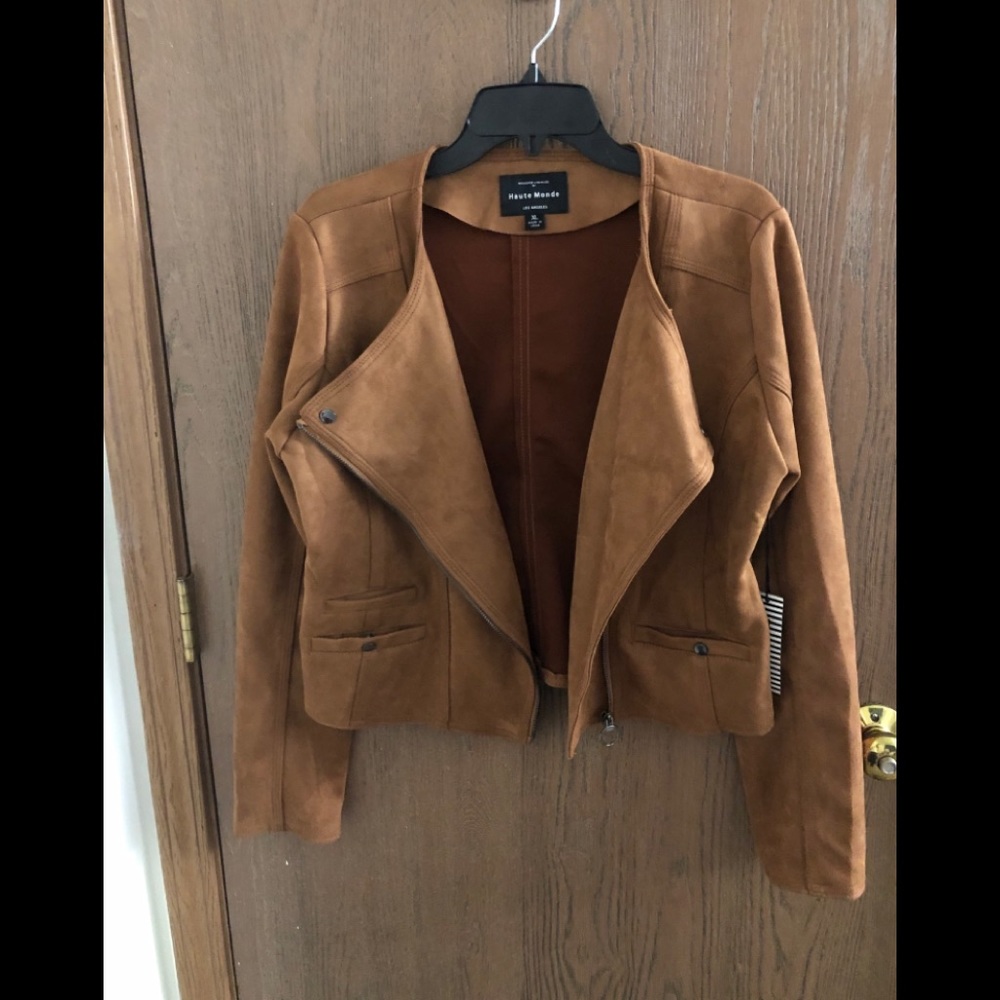 NWT Tan Suede jacket